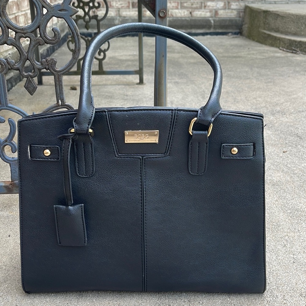 Black leather BCBG purse
